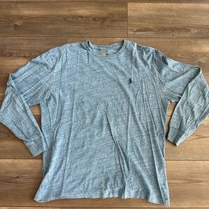 Polo Ralph Lauren Classic Logo Long sleeve Tee in Blue Henley